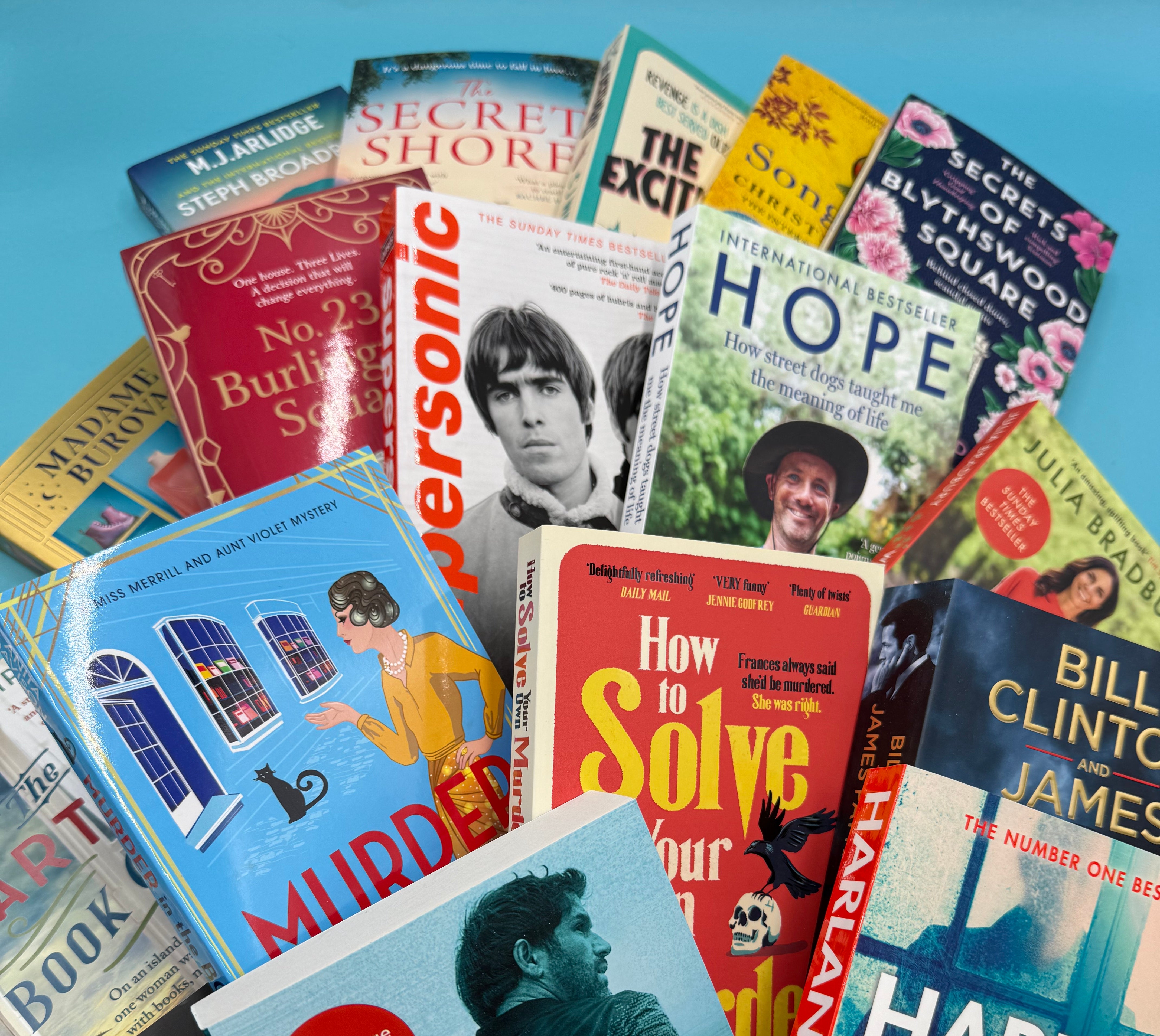 Curated selection of books for Bluebells & Thyme gift hampers and 'Just Because' letterbox gifts.