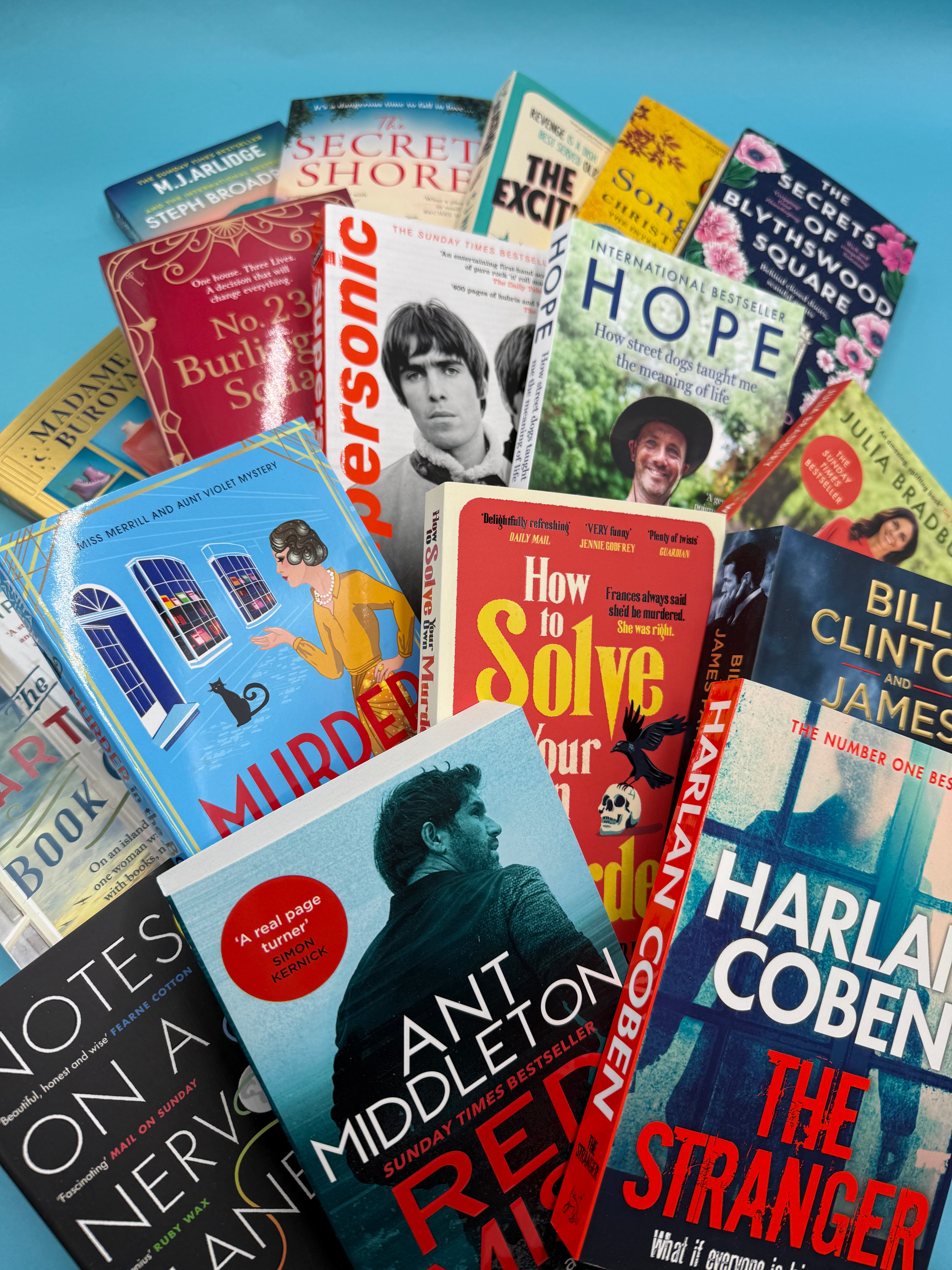 Curated selection of books for Bluebells & Thyme gift hampers and 'Just Because' letterbox gifts.