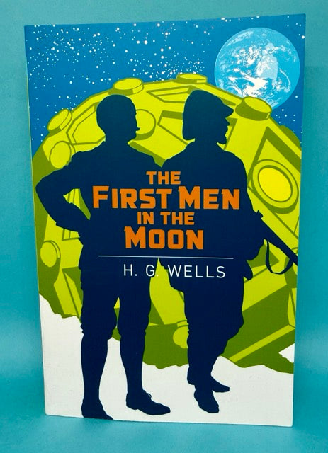 The First Men in The Moon by HG Wells book cover